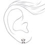 Cute Panda Clip On Earrings - White,