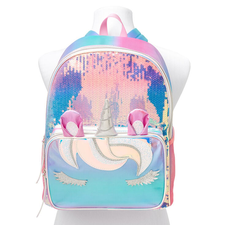 Girls Iridescent Unicorn Sleepover Bag