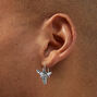 Silver-tone Longhorn Cowgirl Drop Earrings,