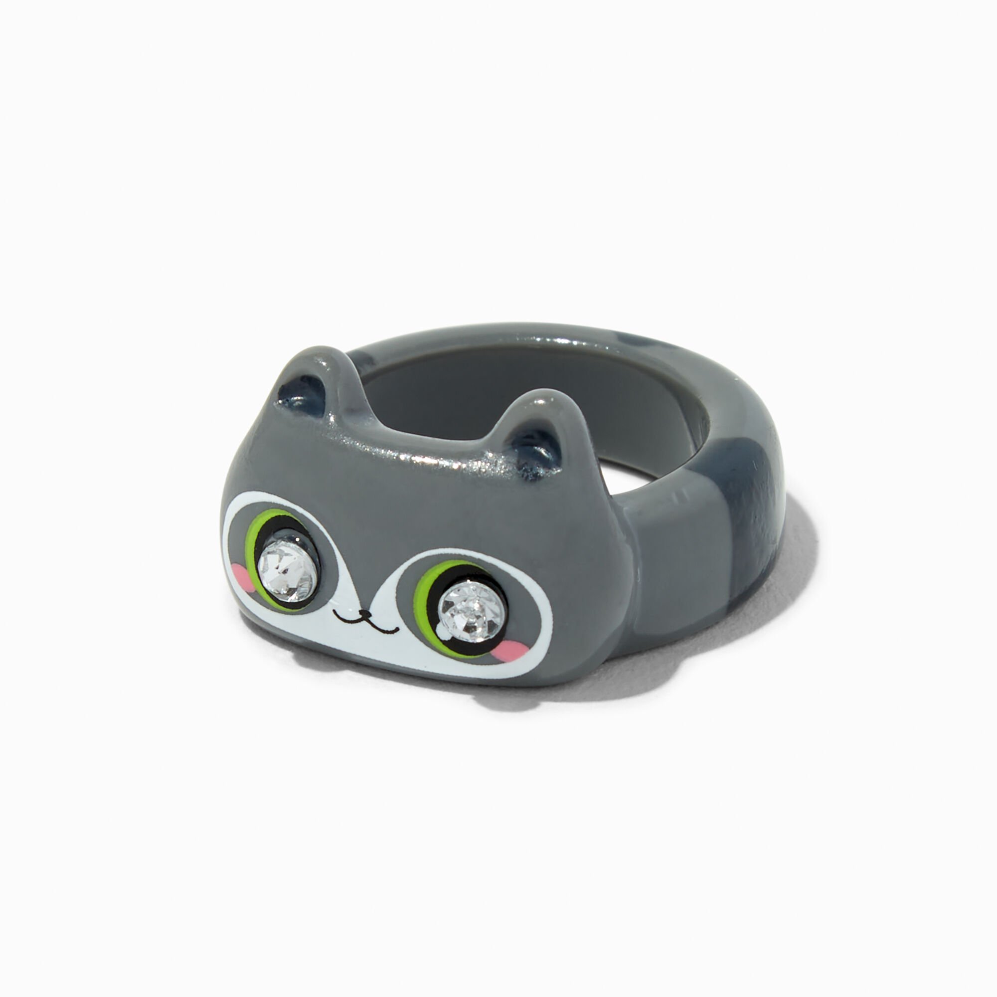 View Claires Raccoon Ring Grey information