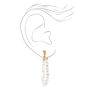 Pearl Front And Back 1.5&quot; Drop Earrings,