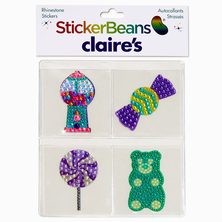 StickerBeans&reg; x Claire&#39;s Candy Rhinestone Sticker Set - 4 Pack,