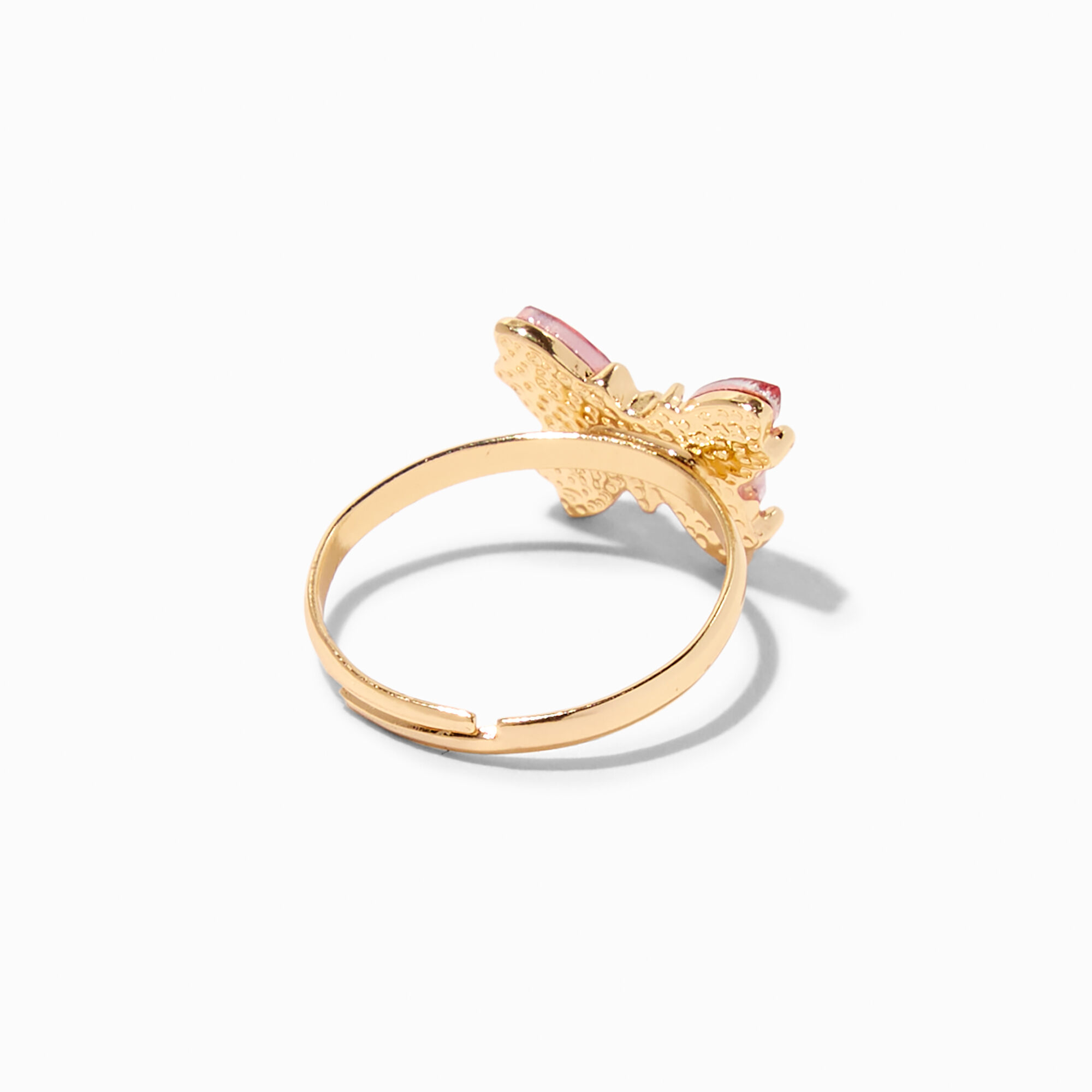 Butterfly birthstone ring top