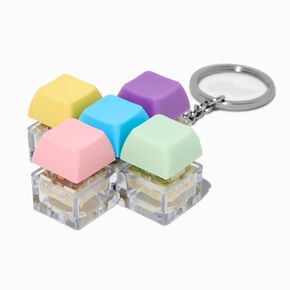 Pastel Click Fidget Toy Keychain,