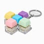 Pastel Click Fidget Toy Keychain,