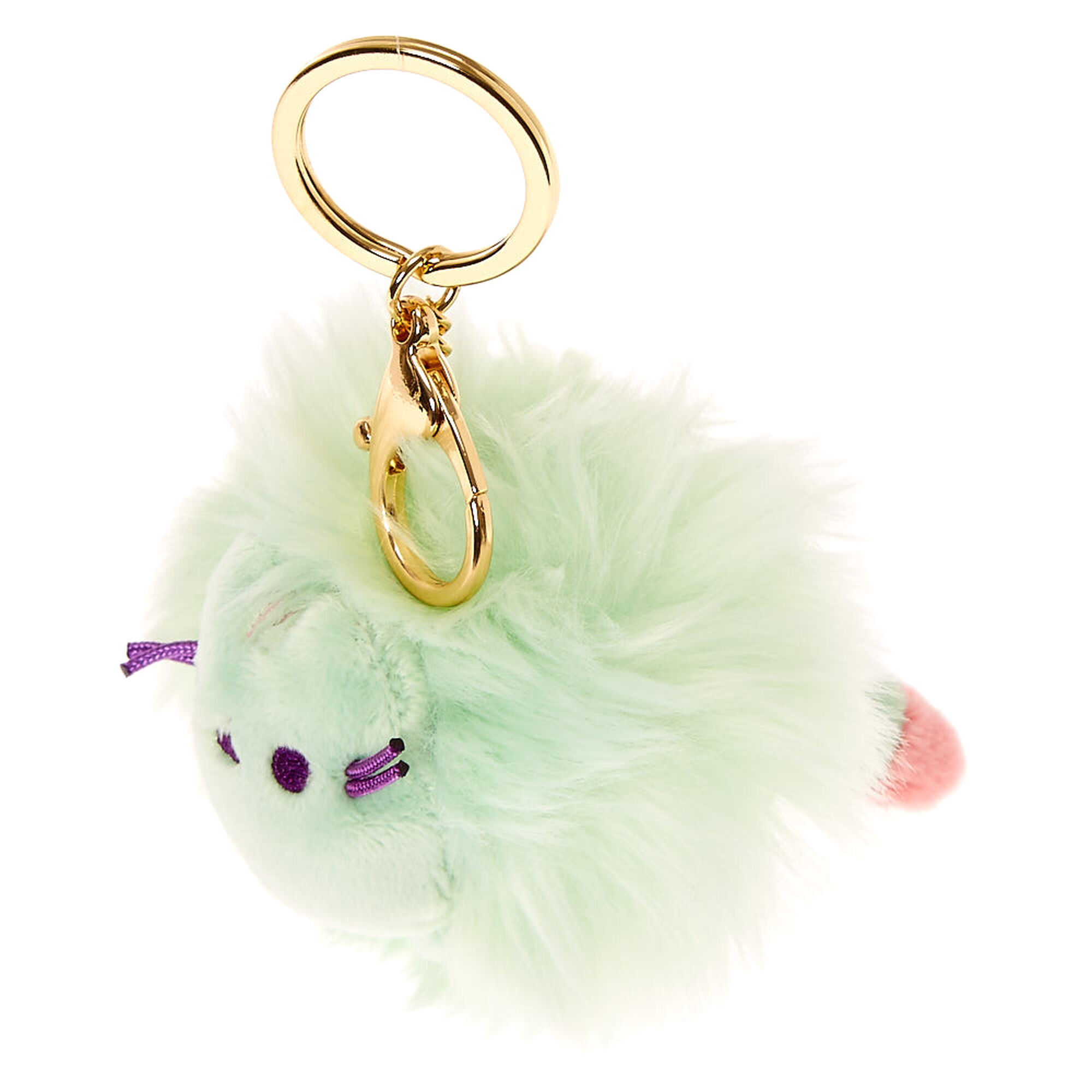 pusheen donut keychain