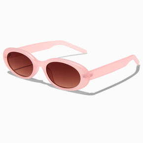 Pink Oval Sunglasses,