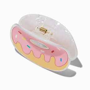 Pink Frosted Donut Hair Claw,