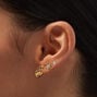 Gold-tone Coastal Stud Earrings - 3 Pack ,