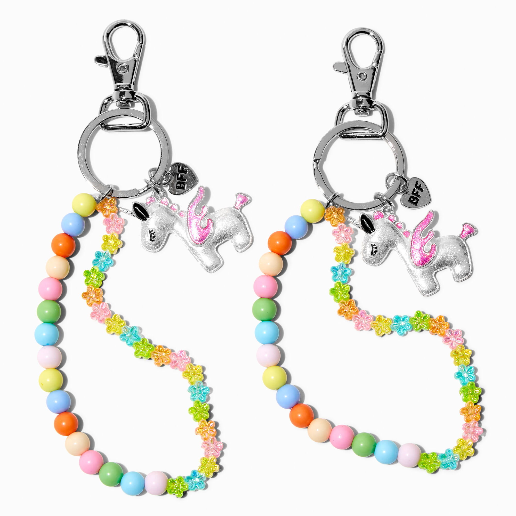 Unicorn bead keychain best sale
