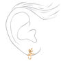 Gold Gecko Stud Earrings,