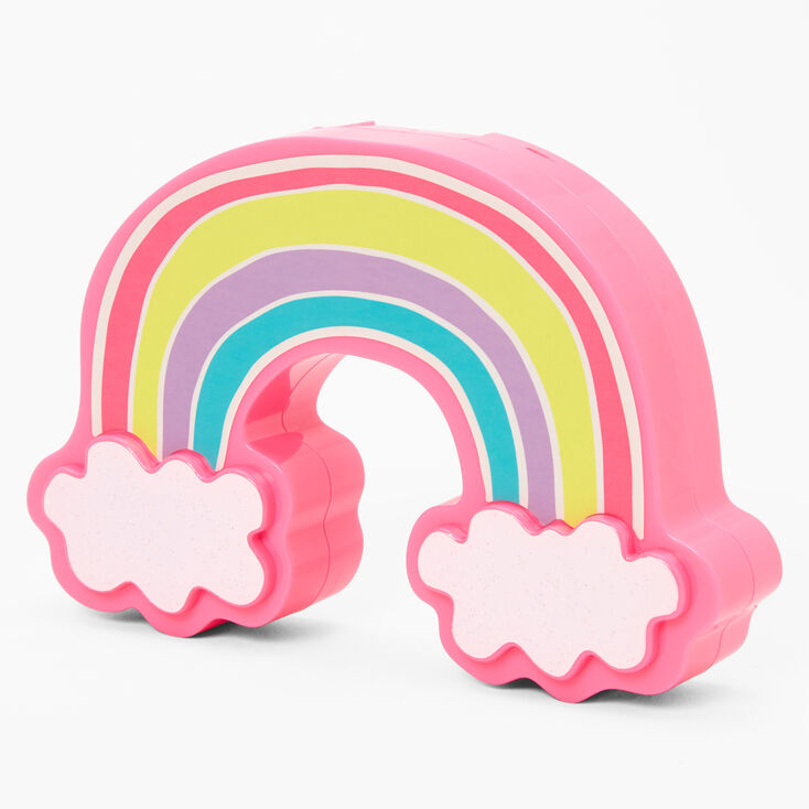 Palette compacte de maquillage arc-en-ciel pastel,