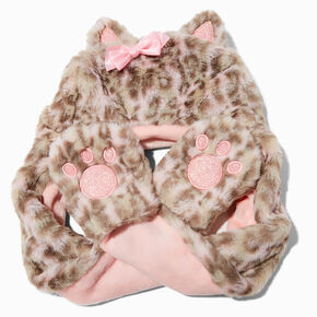 Claire&#39;s Club Snow Leopard Hood,