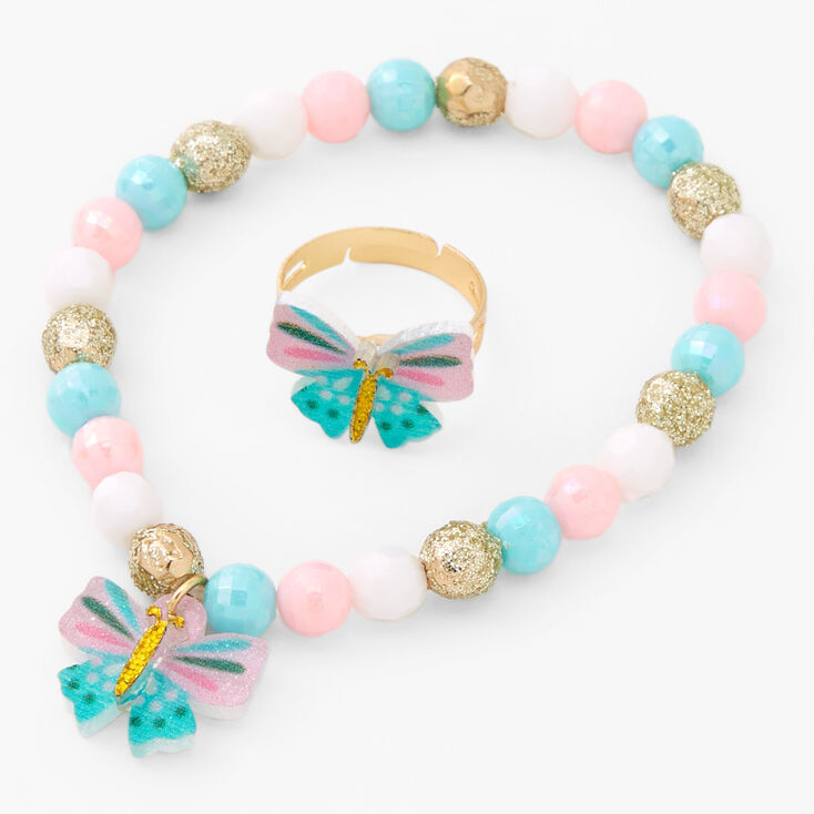 Claire&#39;s Club Gold Butterfly Jewelry Set - 3 Pack,
