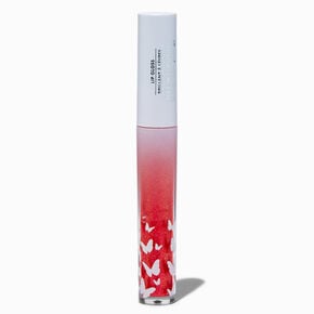 Coral Shimmer Butterfly Lip Gloss Wand,