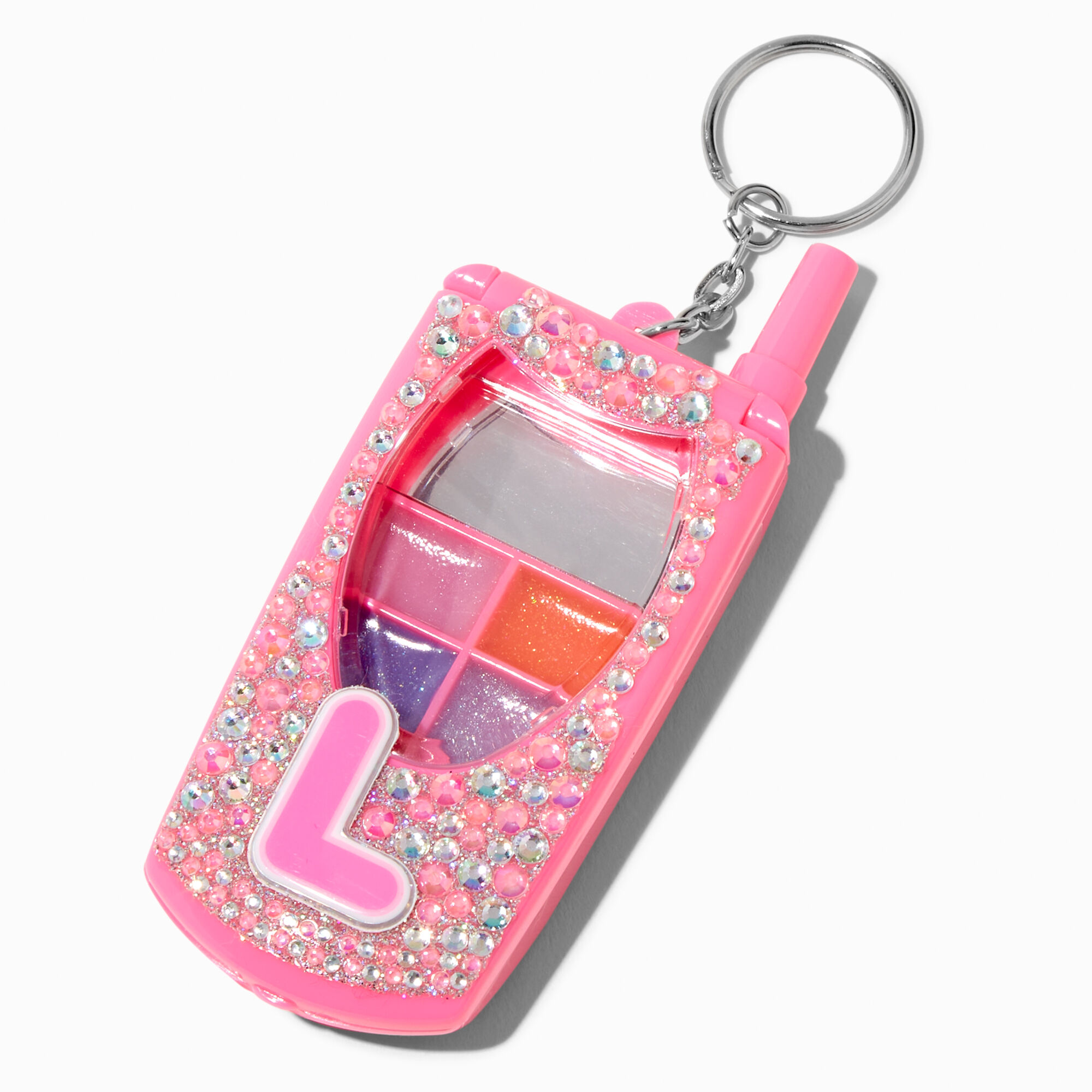 Initial Bling Flip Phone Lip Gloss Set - L,