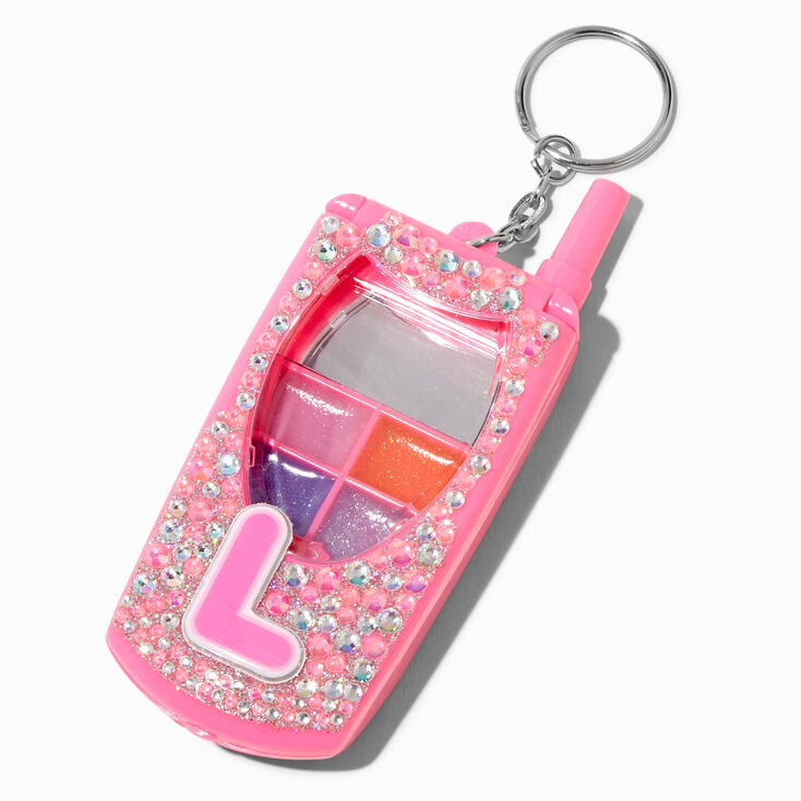 Initial Bling Flip Phone Lip Gloss Set - L,