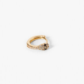 Gold 18G Snake Cartilage Huggie Hoop Earring,