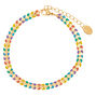 Rainbow Chevron Chain Anklet,