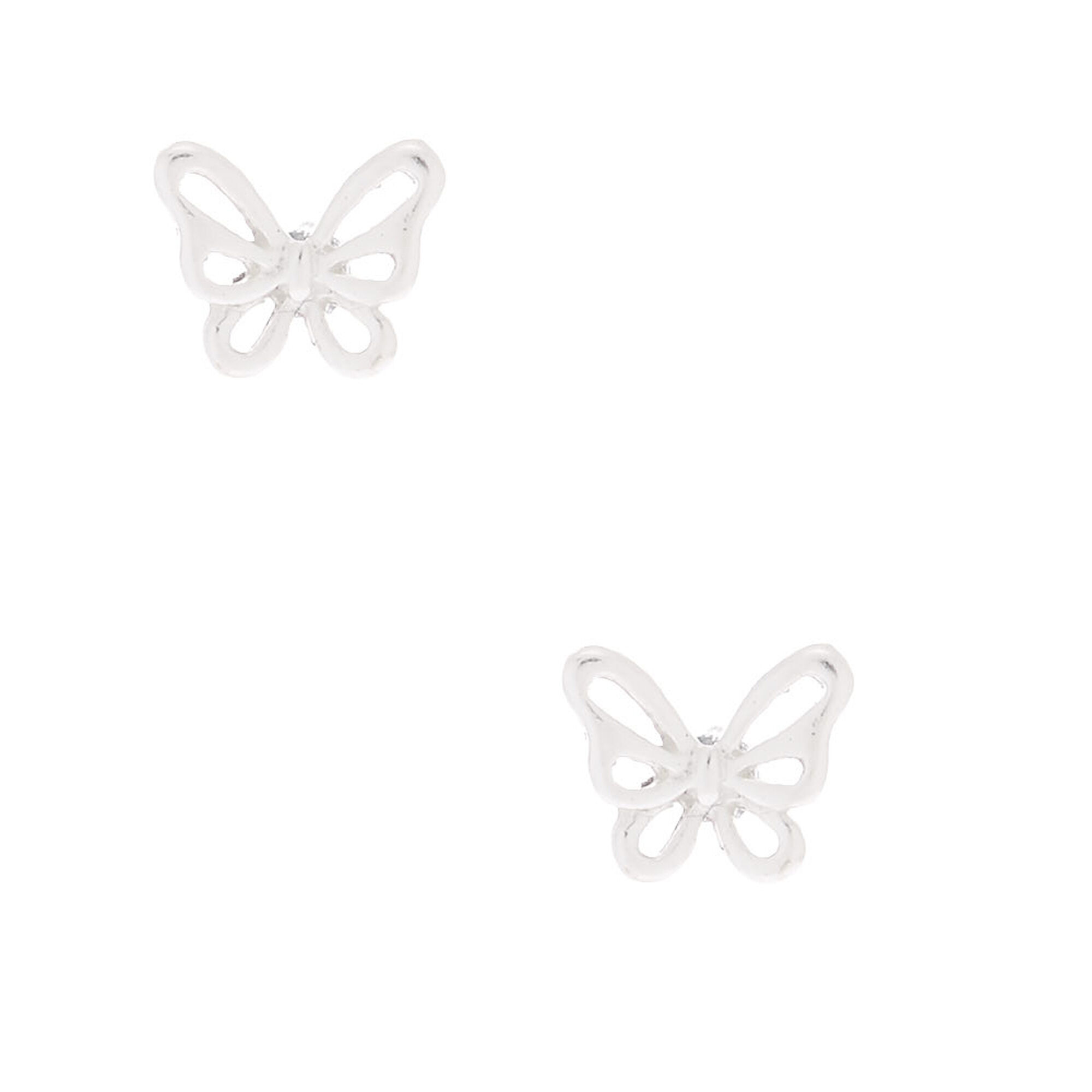 12 Packs: 120 ct. (1,440 total) Silver Butterfly Shape Earring