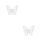 Sterling Silver Butterfly Stud Earrings,