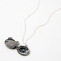 Silver Rainbow Panda Locket Necklace,