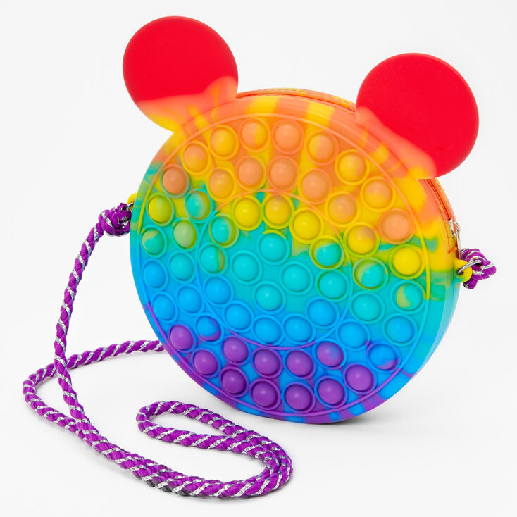 Claire&#39;s Club Bear Popper Fidget Toy Crossbody Purse,