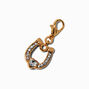 T H E M E x Claire&#39;s Gold-tone Pav&eacute; Horseshoe Charm,