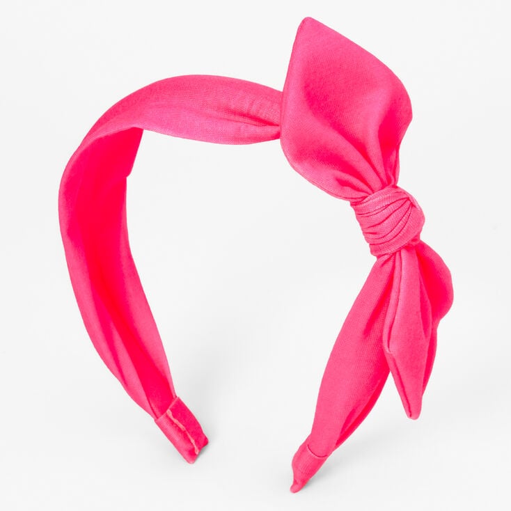 Claire's Club Hot Pink Bow Headband