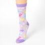 Easter Bunny Purple Crew Socks,