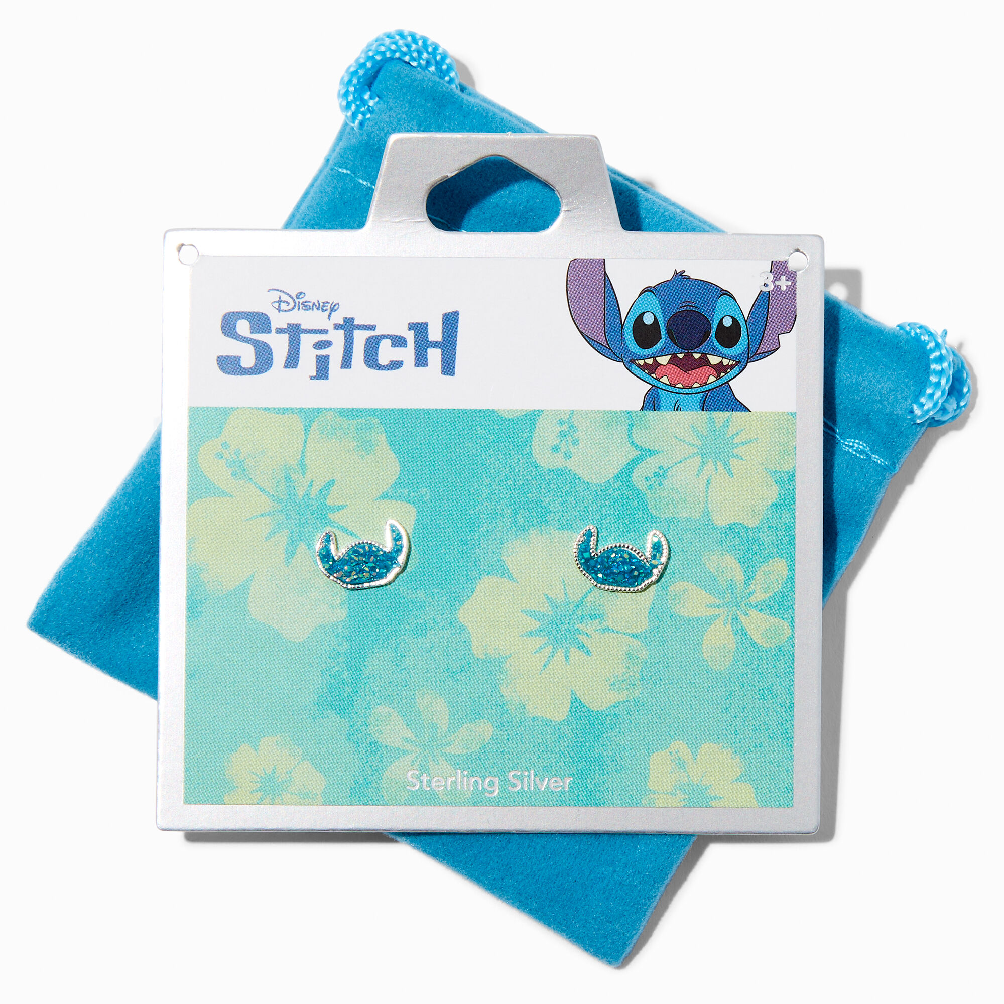 View Claires Disney Stitch Druzy Stud Earrings Silver information