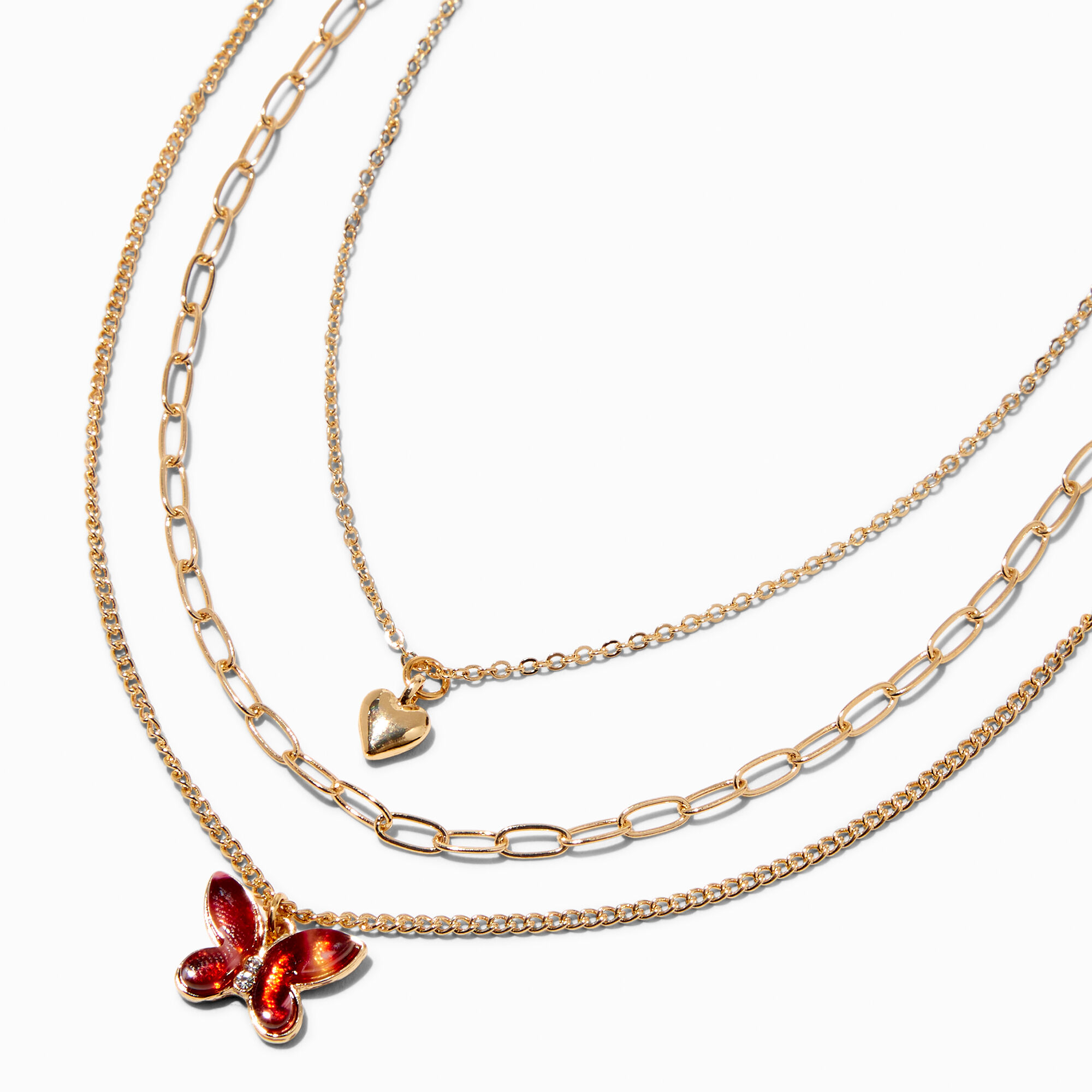 Claire's sales butterfly necklace