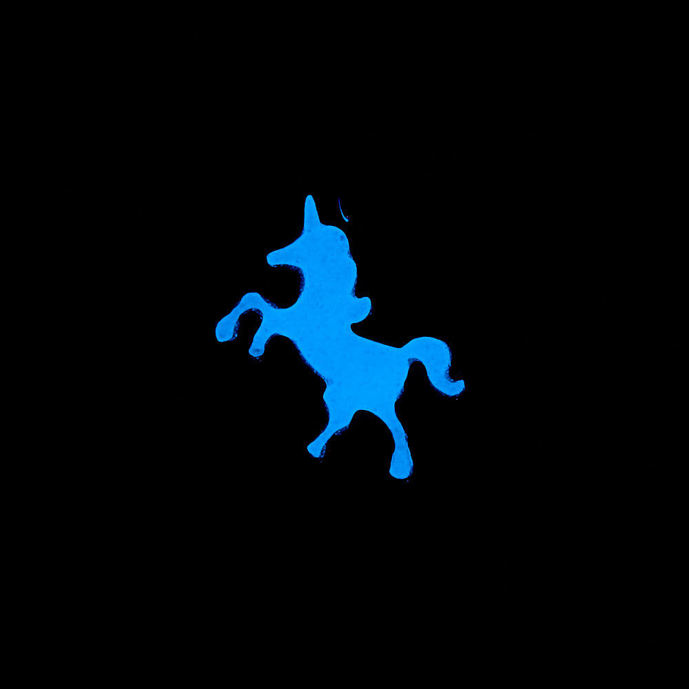 Ras-de-cou tatouage licorne pastel phosphorescente,