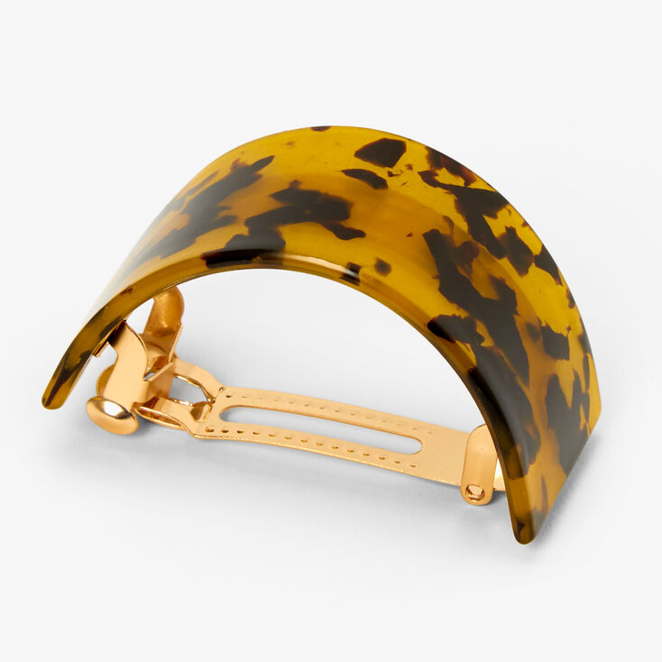 Tortoiseshell Half-Circle Hair Clip,