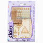 Gold Glitter Assorted Body Art Kit,