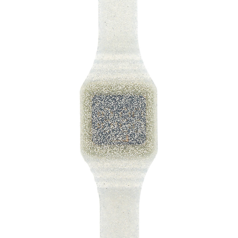 Glitter LED Watch - Silver,