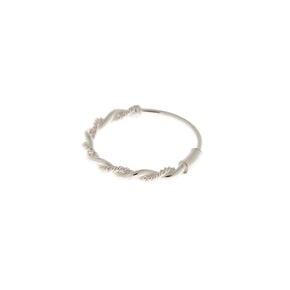 Sterling Silver 22G Braided Chain Nose Ring,