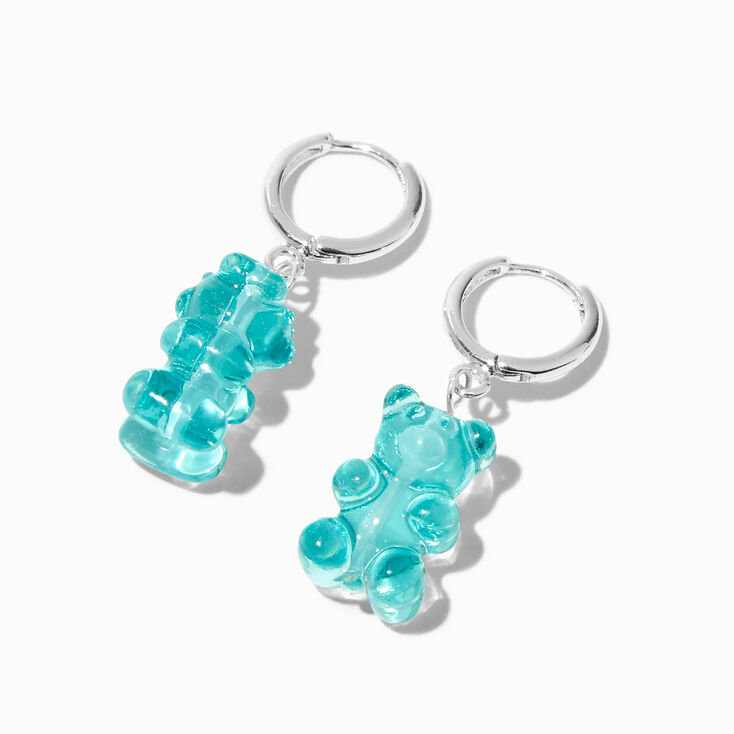 Blue Gummy Bears&reg; 15MM Huggie Hoop Drop Earrings,