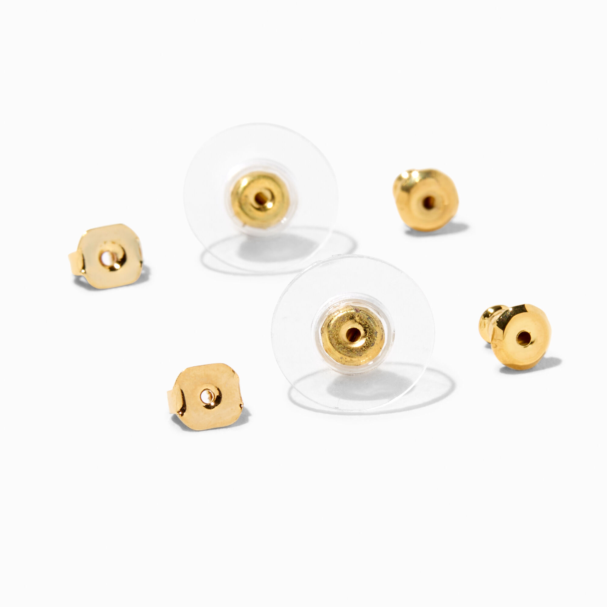 18K Gold Plated Earring Back Replacements 4 Pack Claire s