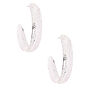 Silver 40MM Filigree Hoop Earrings,