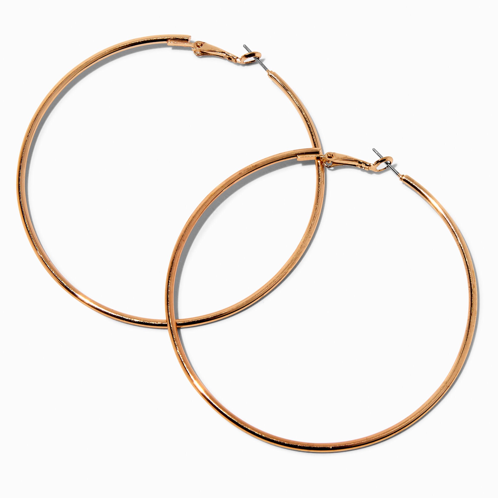 70MM Gold-tone Hoop Earrings,