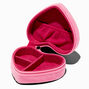 Pink Heart Embellished Jewellery Box,