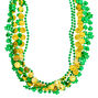 Beaded Lucky Necklaces - Green, 6 Pack,