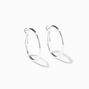 Silver-tone 30mm Hoop Earrings,
