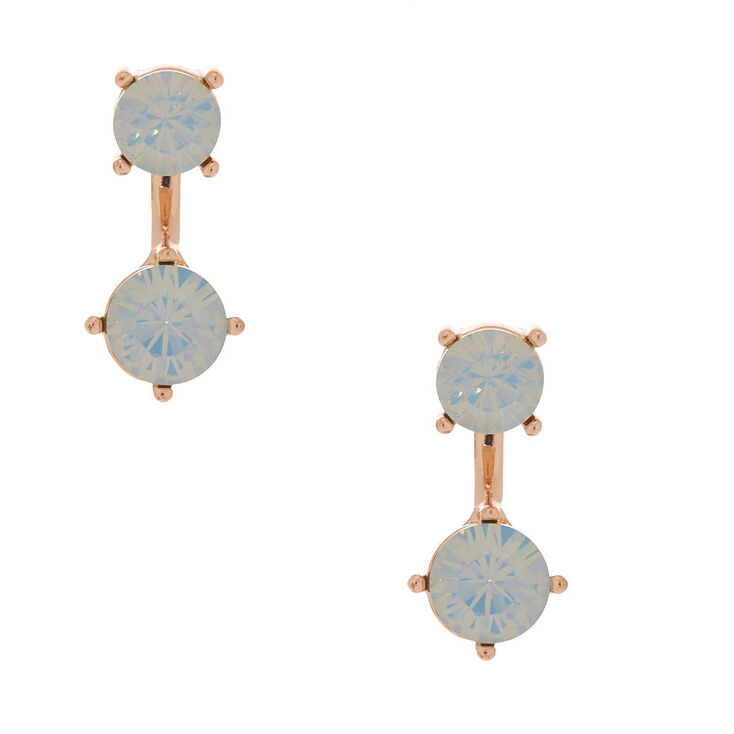 Rose Gold Ear Jacket Earrings,