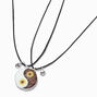 Best Friends Sunflower Yin Yang Pendant Necklaces - 2 Pack,