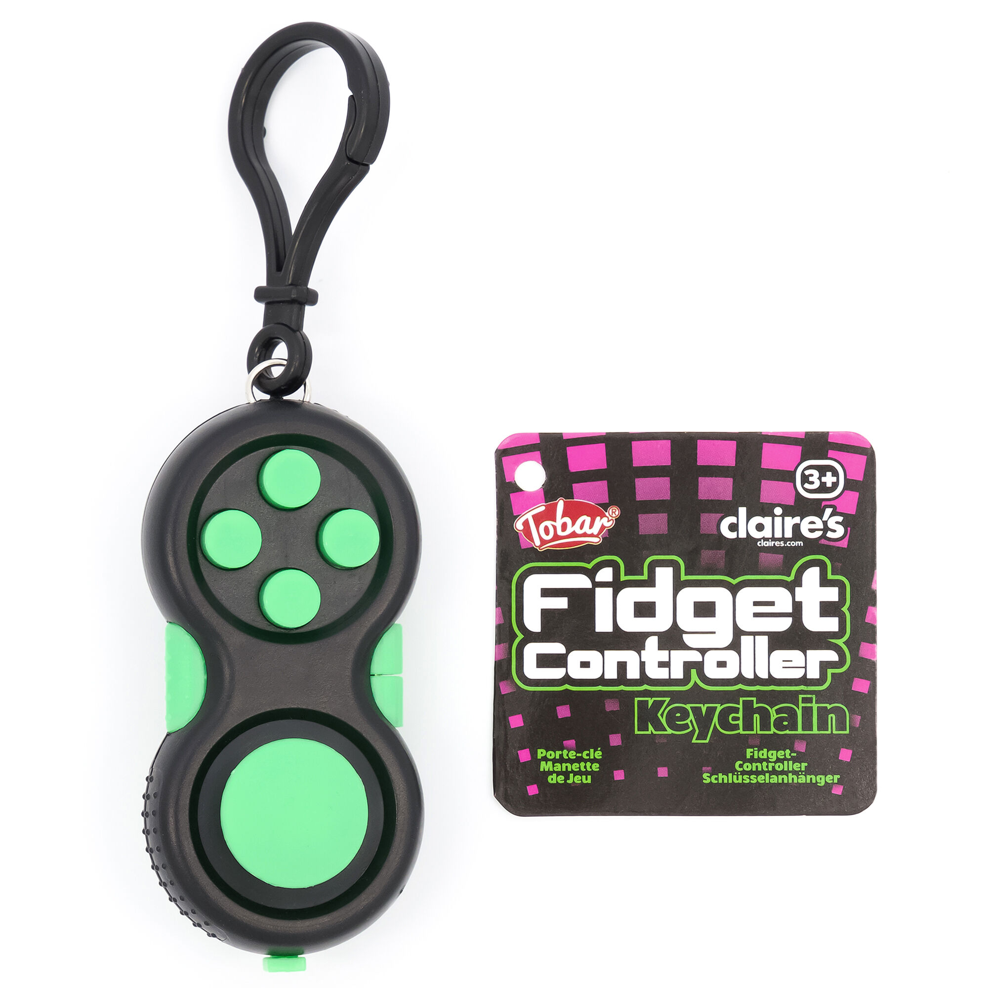 Claire's Porte-clés fidget manette - Les modèles peuvent varier