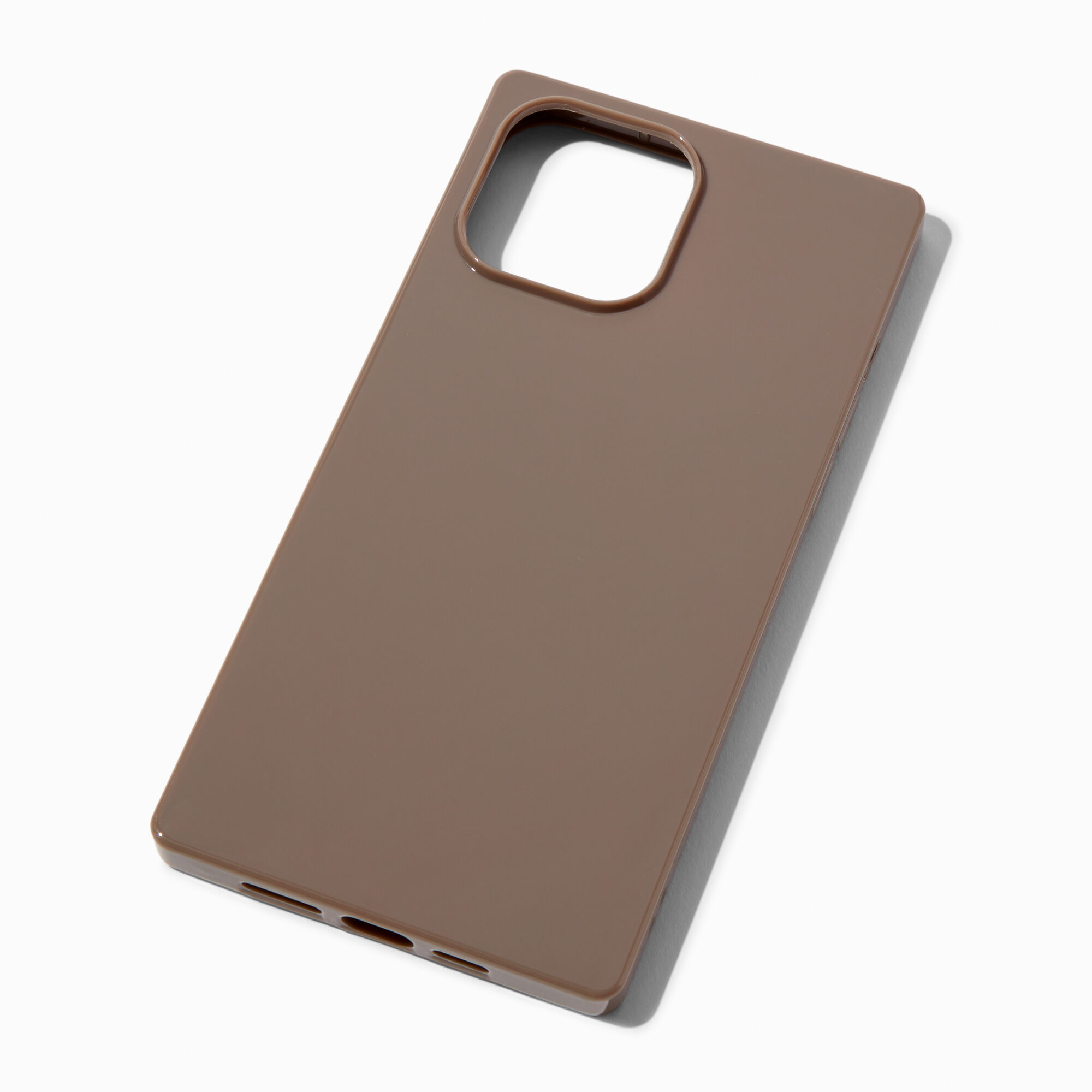 View Claires Shiny Protective Phone Case Fits Iphone 13 Pro Max Brown information