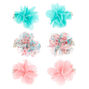 Claire&#39;s Club Chiffon Flower Hair Clips - 6 Pack,