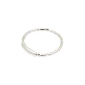 Sterling Silver 22G Twist Bar Nose Ring,